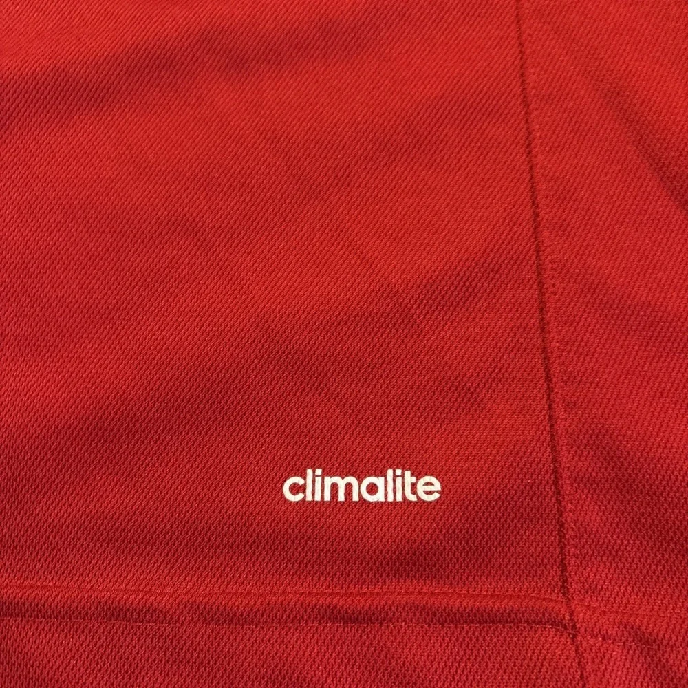 Adidas Arsenal Alithsa Climalite Men's XL Polo Soccer Futbol Red White Jersey